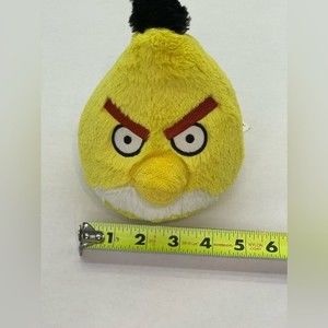 Angry Birds Yellow Black Chuck Plush 8” No Sound Commonwealth Stuffed